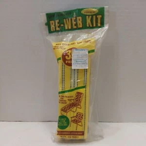NOS Vintage Wellington 39' Re-Web Kit for Lawn Lounge Chairs Yellow White Black - Picture 1 of 3