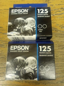 Epson DURABrite Ultra T125120-D2 Black Standard Ink Cartridges 3 CARTRIDGES - Picture 1 of 2