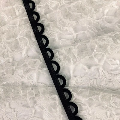 Black Satin Corset Loops Lacing Looping Corset Back Lace-Up Zipper Replacement - Image 1 of 4