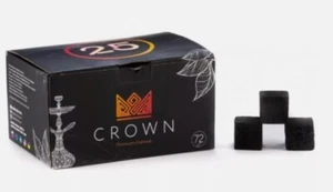 Hookah Charcoal Hookah Coals Coconut Natural Premium Crown 25 mm - Picture 1 of 5