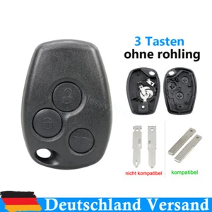 3 Tasten Schlüssel Gehäuse für Renault Kangoo Clio Modus Master Traffic Dacia - Bild 1 von 8