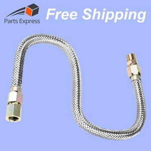 SS Flexible Metal Hose for High Pressure Steam Service (3/8" NPT x 12" L) - Picture 1 of 12
