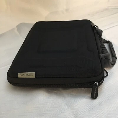 Black MAX Cases 13" x 9" Case for iPad or Tablet Great Shape!, G8 - Image 1 of 4