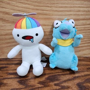 The Odd 1s Out Plush James Plooosh White Blue Dog Soft Stuffed Animal Toy - Picture 1 of 6