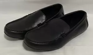 Perry Ellis Portfolio Dress Shoes Boys Size 5 Black Slip-On - Picture 1 of 11