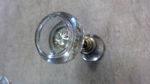 Juego de perillas de puerta lisas redondas de cristal vintage de 2" ***SIN TORNILLOS DE FIJACIÓN*** - Imagen 1 de 14