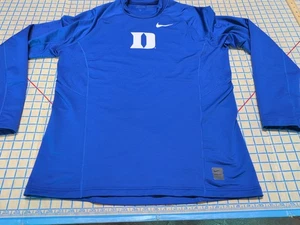 Duke Blue Devils Nike Hyperwarm Shield Pro Combat Sweatshirt Fitted Men's XL ~13 - Picture 1 of 10
