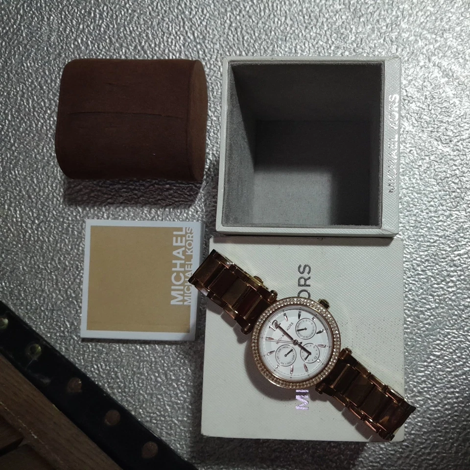Michael Kors Channing White-Dial Rose Gold Women's Watch boxed  - Image 1 of 4