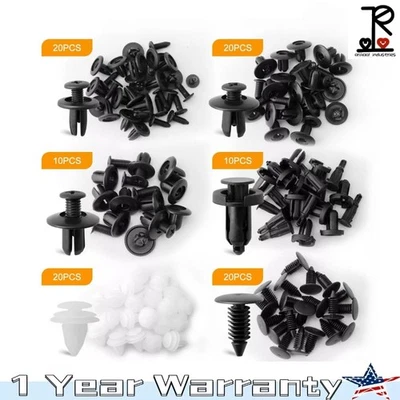 Зажимы для бампера капота фиксаторы заклепки застежки на крыло для Nissan 100 шт. США - Изображение 1 из 4