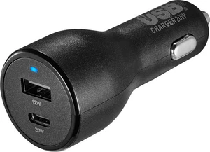 3x Best Buy essentials 32 W Vehicle Charger with 1 USB-C & 1 USB Port Black - Picture 1 of 4