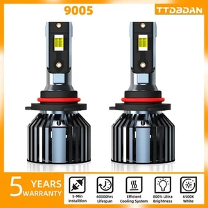 9005/HB3 LED Headlight Bulbs Kit High/Low Beam Super Bright 6000K Cold White - Picture 1 of 12