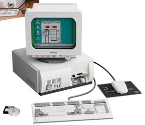 Retro 90s PC Computer Building Block Set – Vintage Desktop Toy Kit - Picture 1 of 8