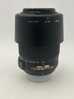 Nikon DX AF-S Nikkor 55-200 мм 1:4-5.6g ED - черный - хорошее состояние - Изображение 1 из 4