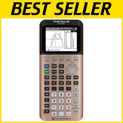 Rose Gold Metallic Graphing Calculator - TI-84 Plus - Image 1 of 4