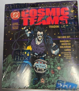 Carte collezionabili Skybox DC Comics Cosmic Teams 1993 scatola sigillata 36 confezioni - Foto 1 di 3