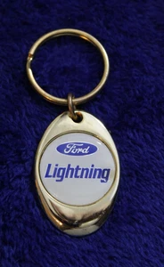 Ford F-150 Lightning Key Chain Key Ring Fob FoMoCo Blue Oval Accessory - Picture 1 of 5
