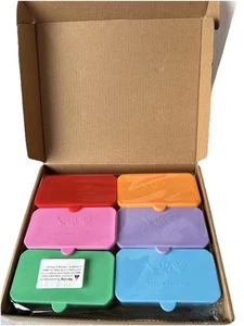 Silicone Bento Boxes for  Lunch Box Dividers w/lids Inserts Organizers NEW - Foto 1 di 6