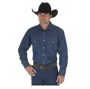 Wrangler Men's Authentic Western Long Sleeve Shirt (Size S) - Picture 1 of 3