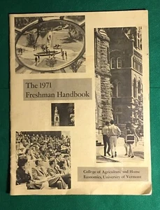 1971 University Of Vermont College Of Agriculture And Home Economics Handbook - Imagen 1 de 5