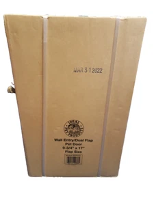 IDEAL PET PRODUCTS WEPD2XL XL PET DOOR 2 FLAPS IN WALL TELE-TUNN, LOCKOUT SLIDE - Picture 1 of 9