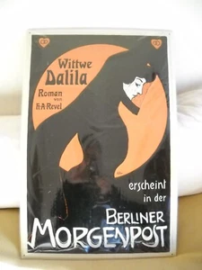 Witwe Dalila Emailieschild Berliner Morgenpost 40cm x 60cm - Bild 1 von 2
