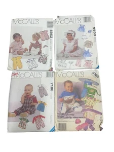UNCUT FF Sewing Pattern McCalls Babies Toddler Rompers Dress Outfits Lot of 4 - Picture 1 of 9