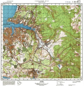 Russische sowjetische militärische topografische Karten - SEWASTOPOL (Ukraine), 1:50K, NACHDRUCK - Bild 1 von 3