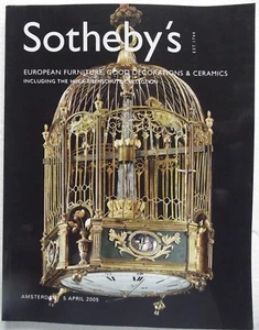SOTHEBY'S - EUROPÄISCHE MÖBEL, GUTE DEKORATIONEN & KERAMIK - AMSTERDAM 5 APR. 2005 - Bild 1 von 3
