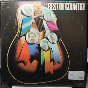 THE BEST of COUNTRY-ORIGINAL COLUMBIA MUSIC VINTAGE 4 VINYL BOX SET-PRE OWNED - Picture 1 of 4