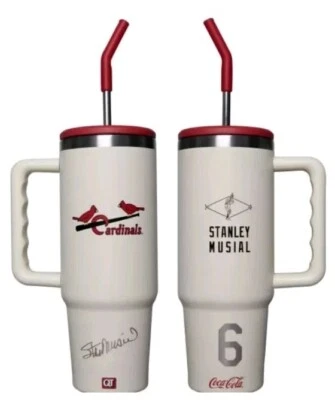 Stanley Musial Tumbler 30 OZ SGA 6/22/24 St. Louis Cardinals STL Cards New Stan - Image 1 of 4