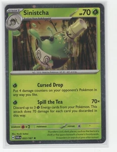 Pokemon Twilight Masquerade Sinistcha - 022/167 - Cosmos Holo EXCLUSIVE - Picture 1 of 1