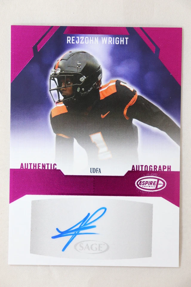 Rejzohn Wright - 2023 Aspire Football Purple Autograph  - Image 1 of 1