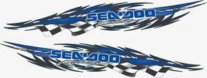 SeaDoo Sea Doo Jet Ski Vinyl Boat Trailer Graphics Decals Stickers 70" set - Picture 1 of 1