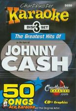 Chartbuster Karaoke CDG Set Johnny Cash  50 Songs 3 Disc Set