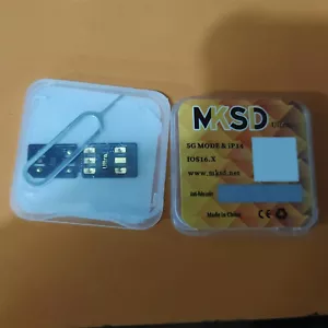 Carte de déblocage MKSD Ultra V5.1 autocollant puce RSIM pour iPhone 13 12 11 X XR 8 7 6S - Photo 1/3