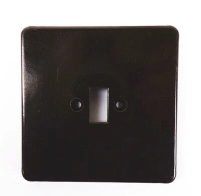 Interruptor de luz de cubierta antigua interruptor de pared cuadrado baquelita pieza de repuesto Foto 1 de 2