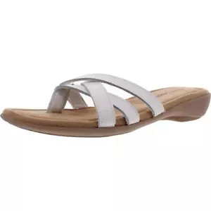 Minnetonka Womens Sunny Leather Flip Flop Slip On Thong Sandals Shoes BHFO 3420 - Picture 1 of 8