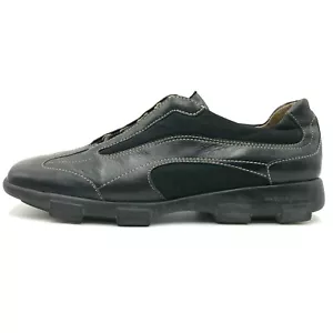 Donald J Pliner Sport Action schwarz Leder eckige Zehenpartie Freizeit Turnschuhe Herren 8 M - Bild 1 von 11