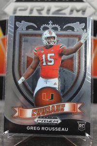 Prizm Draft Picks Football 2021 RC Gregory Rousseau No.179 Miami Hurricanes - Bild 1 von 1