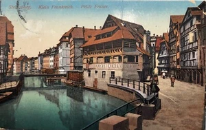 colorierteAnsichtskarte Strasburg gelaufen 2.9.1912 mit deutscher Germania Marke - Bild 1 von 2