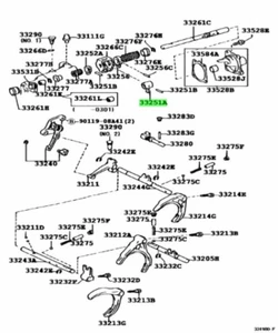TOYOTA VITZ Lever Shift Inner Genuine JDM OEM 33251-20070 - Bild 1 von 1
