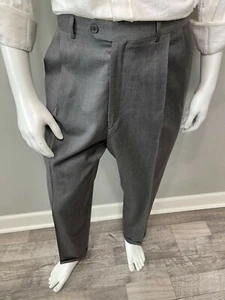 Pazoni Herren Plissee vorne Anzughose Wolle Hose mit Größe 36/38 Made in Italy - Bild 1 von 9