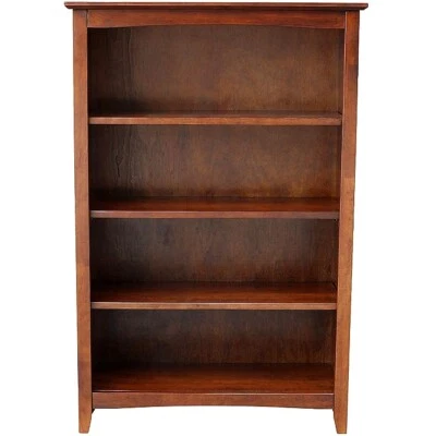 HORIZON-CUSTOM-HOMES.COM Mission Craftsman Shaker 4 Shelf 48" Solid Hardwood Bookcase