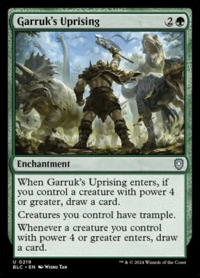 Garruk's Uprising 0219 Non Foil Uncommon Bloomburrow Commander MTG NM - Image 1 of 2