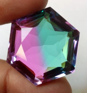 AAA+ Piedra preciosa suelta bicolor corte hexagonal grande ametrino 79,0 quilates @ venta de Navidad - Imagen 1 de 6