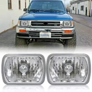 For Toyota Pickup 1982-1995 Truck 4Runner 7x6" Inch Headlights Sealed Beam Pair - Bild 1 von 5