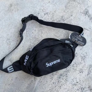 Supreme Black Waist Bag Cross Body Black (SS 18) - Foto 1 di 2