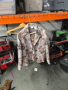 J. Jill Women's Floral Tapestry Woven Blazer Jacket Size 8 Brown Button Front - Picture 1 of 3