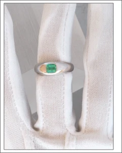 Precioso anillo esmeralda en oro blanco - de Greenfire - Imagen 1 de 7