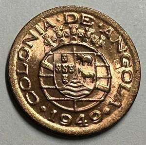 Angola - 1949 10c KM#70 in CH RD BU - Picture 1 of 2